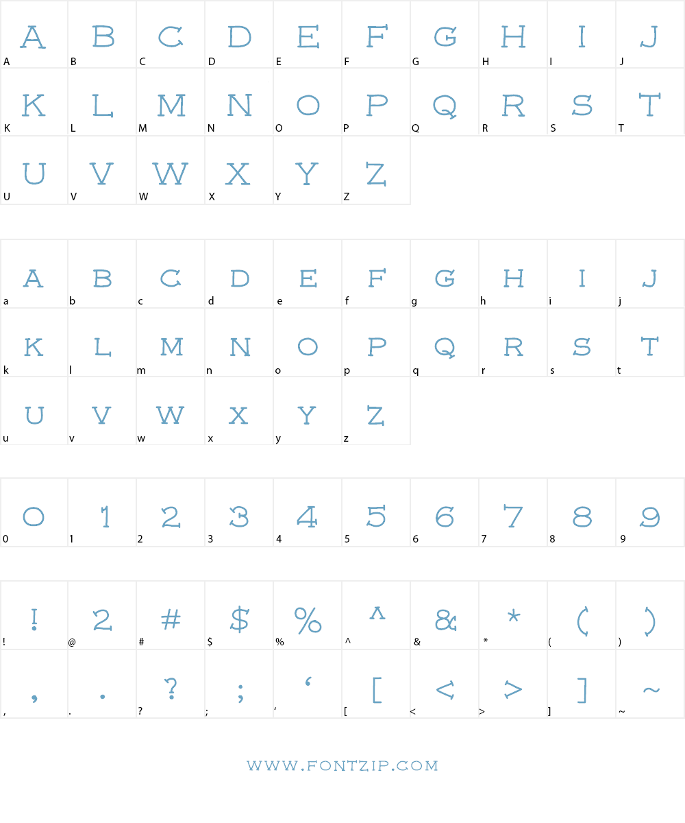 font5 Font Character